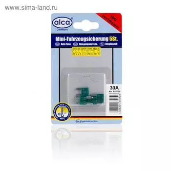 Предохранители флажковые мини 30А, 5 шт, ALCA