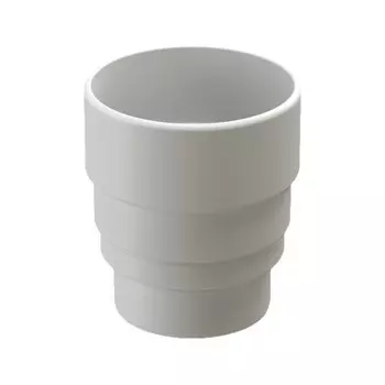 Муфта - переходник для водостока DCKE LUX, цвет пломбир