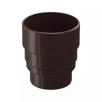 Муфта - переходник для водостока DCKE LUX/PREMIUM, цвет шоколад