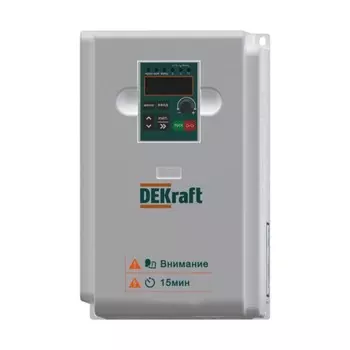 Преобразователь частоты DEKV060 5.5кВт 380В 3ф с тормозн. модулем DEKraft DEKV060G5R5T4B
