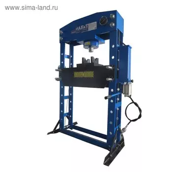 Пресс AE&T T61275A, гидравлический, 75т, с ручным и пневмоприводом, диапазон 170-1050мм