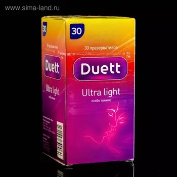 Презервативы DUETT ultra light 30 шт.