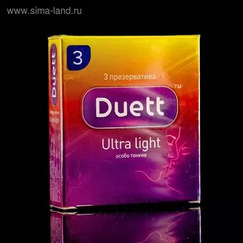 Презервативы DUETT ultra light 3 шт.