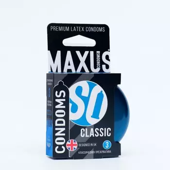 Презервативы классические MAXUS Classic №3 ж/к