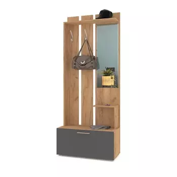 Прихожая Аврора, 800х380х1980 Золотой дуб/графит