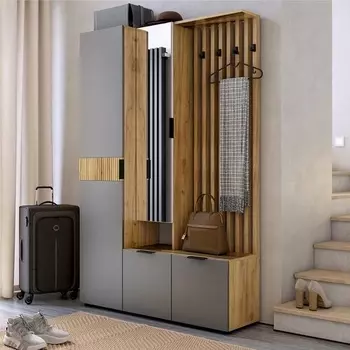 Прихожая «Бери К2», 12003501826 мм, цвет дуб крафт золотой/графит