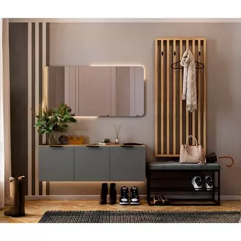 Прихожая «Бери К6», 20003501900 мм, цвет дуб крафт золотой/графит