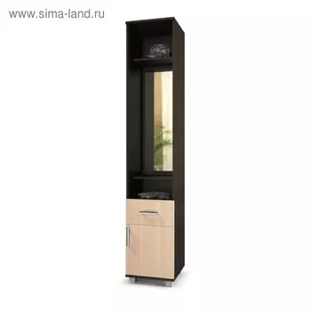 Прихожая Карина, 420x400x2100, Венге/дуб млечный