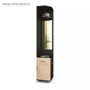 Прихожая Карина, 420x400x2100, Венге/дуб млечный