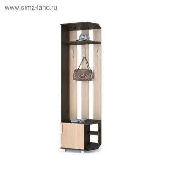 Прихожая Карина, 420x600x2100, Венге/дуб млечный