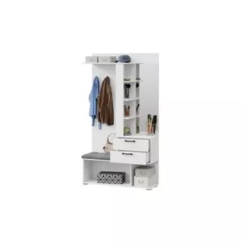 Прихожая комбинированная Эрика Тип-2 1100х357х1982 Белый ясень