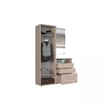 Прихожая «Лайк К3», 1320 420 2100 мм, цвет дуб мария / горчица