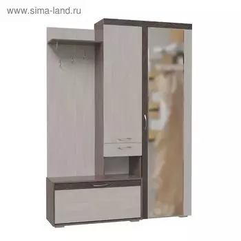 Прихожая ЛЕО 1470х370х2025 Бодега темный/светлый