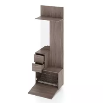 Прихожая левосторонняя TEKKA «Крокус», 70х33х210 см, цвет ясень шимо тёмный