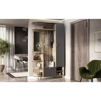 Прихожая «Лика 2», 12003642150 мм, цвет дуб юкон/графит