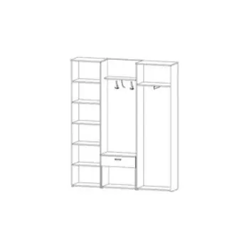 Прихожая «Лира», 18063642170 мм, цвет дуб сонома/дуб самдал