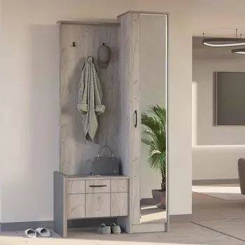 Прихожая «Лофт», 10023762000 мм, цвет дуб крафт серый / антрацит