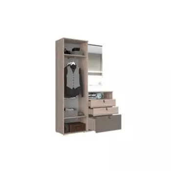 Прихожая «Модерн К3», 1320 × 420 × 2100 мм, цвет дуб мария / бронза