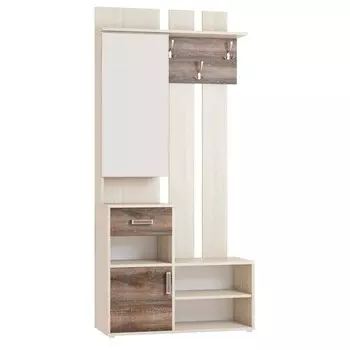 Прихожая «Порту», 1000 408 2174 мм, цвет дуб сонома / дуб сакраменто тёмный