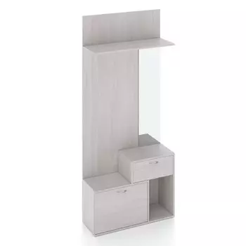 Прихожая правосторонняя TEKKA «Крокус», 90х33х210 см, цвет ясень шимо светлый