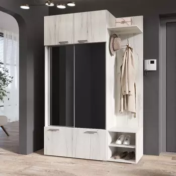 Прихожая «Стелла», 14204402100 мм, цвет дуб крафт белый