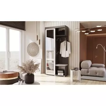 Прихожая «Стелла 1», 1000 430 2196 мм, цвет белый / венге