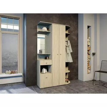 Прихожая «ВИЗА», 12102032354 мм, цвет ясень шимо светлый