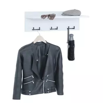 Прихожая «ВШ8», 1 полка, 3 крючка, 598212196 мм, цвет белый