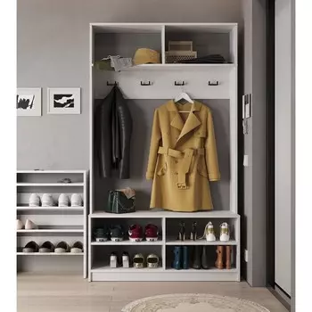 Прихожая «ВШ-9», 11003561900 мм, цвет белый