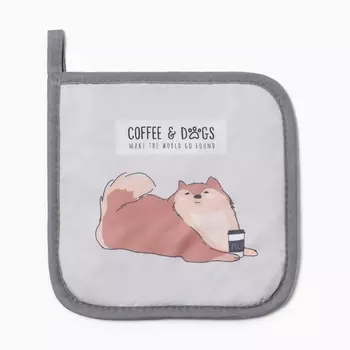 Прихватка Cofee&dogs, 1717 см, 100% п/э