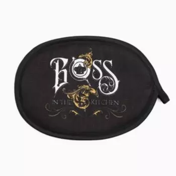 Прихватка Доляна Boss 16х20 см, 100% хлопок, рогожка 164 /м2