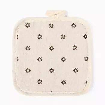 Прихватка Доляна "Цветочки" 17*17см, 100%хл