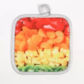 Прихватка Доляна "Фрукты" 17*17 см 100% п/э