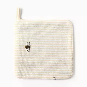 Прихватка «Доляна. Пчёлки», 1919 см, рогожка 164 г/м, 100% хлопок