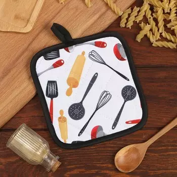 Прихватка Доляна "Поварешка" 16*16 см 100% п/э