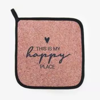 Прихватка "Доляна" Пробка 17х17см габардин, 35% х/л, 65% п/э, ватин 250г/м2