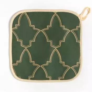 Прихватка "Gold ornament" 19х19см, 100% хл, саржа 190 гр/м2, ватин 250г/м2