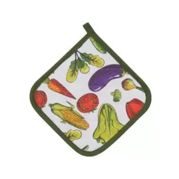 Прихватка Harvest, размер 18х18 см, цвет зеленый