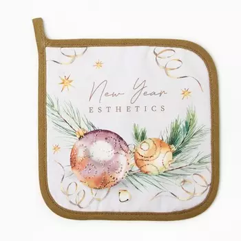 Прихватка Этель Еsthetics саржа, 1919 см,100% хлопок, ватин 250 г/м