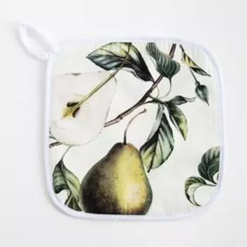 Прихватка "Этель" Груши 19х19см,100% хлопок, ватин 250г/м2 (двухсторонняя)