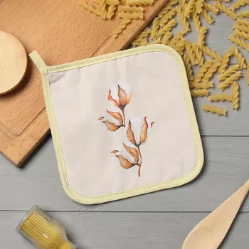 Прихватка «Этель. Хлопок», 1919 см, саржа,100% хлопок, ватин 250 г/м