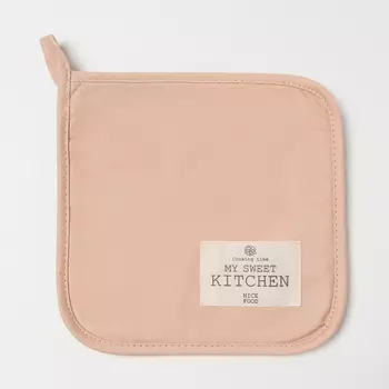 Прихватка «Этель» Kitchen, бежевая, 1919 см, саржа,100% хлопок