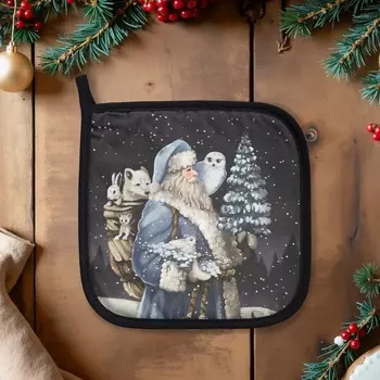 Прихватка Этель Мгновения зимы саржа, 19х19см,100% хл,ватин 250г/м2