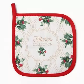 Прихватка Этель Сhristmas melody, саржа, 1919 см,100% хлопок, ватин 250 г/м