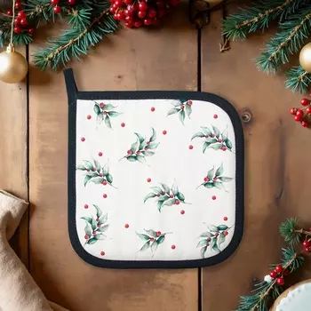 Прихватка Этель Snow fun, 1919 см,100% хлопок, саржа, ватин 250 г/м