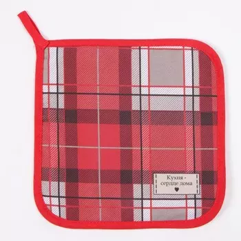 Прихватка новогодняя "Этель" "Уютное Рождество" 19х19 см, 100% хл, ватин 250 г/м2