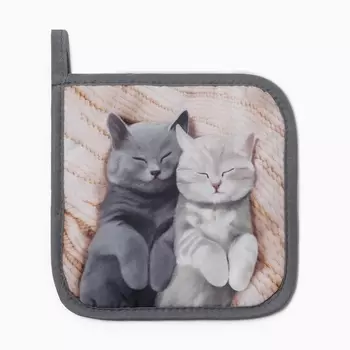 Прихватка «Котики», 1717 см, 100% п/э