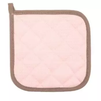 Прихватка "Natural series" 18х18см, цв.розовый, 100% хл, ватин 250г/м2