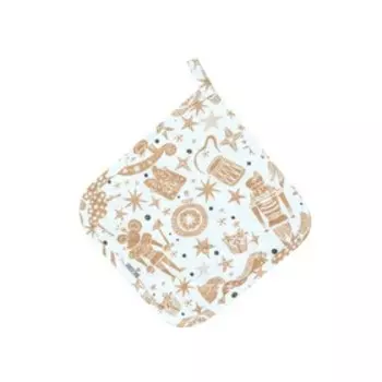 Прихватка Nutcracker, размер 20х20 см, цвет бежевый