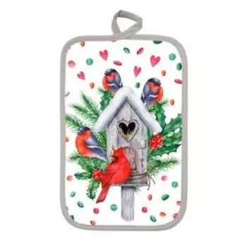 Прихватка прямоугольная 22х15 см, МИКС, поролон, пэ 100%